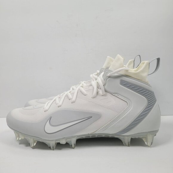 Nike Alpha Huarache 8 Elite LAX Men's White Cleats CW4440-110 US Size 12.5 NWB - Picture 4 of 10